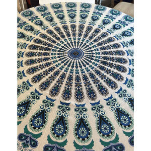 Earthbound Trading Cotton Tablecloth Floral Print Wall Hanging Spread 92" x 96"